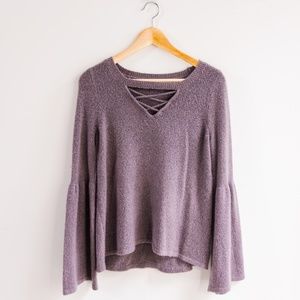 American Eagle Sweater Size Medium Bell Sleeve